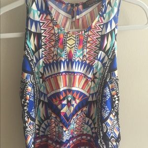 Aztec Print Renee C. Tank